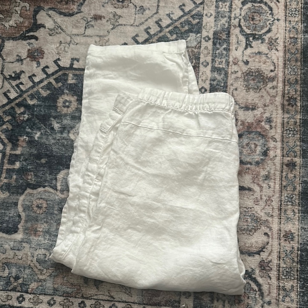 J.Jill White Linen Pants - Picture 3 of 5